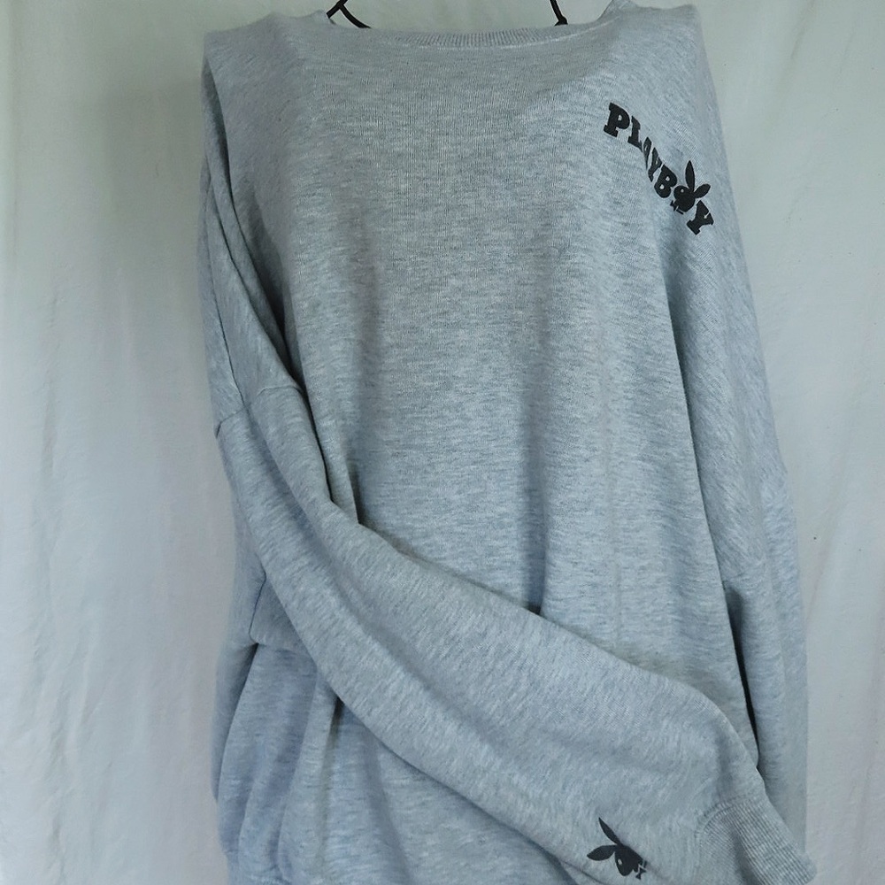 Gray Playboy Crewneck